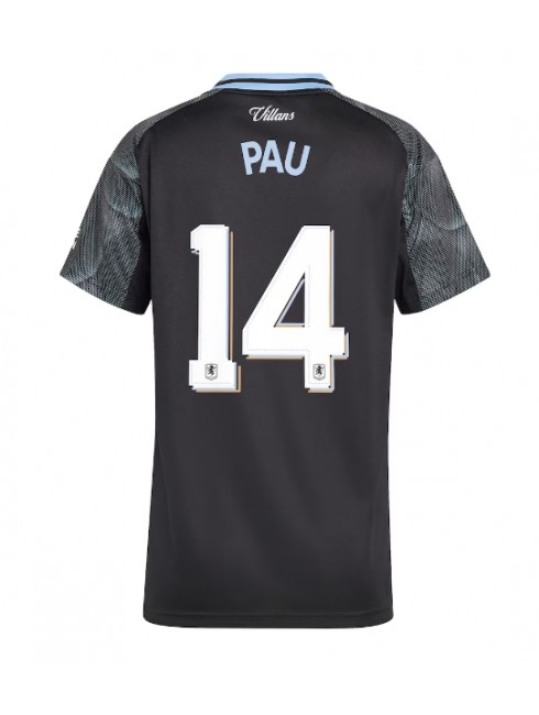 Aston Villa Pau Torres #14 Auswärtstrikot für Frauen 2025-26 Kurzarm Aston Villa Pau Torres #14 Auswärtstrikot für Frauen 2025-26 Kurzarm